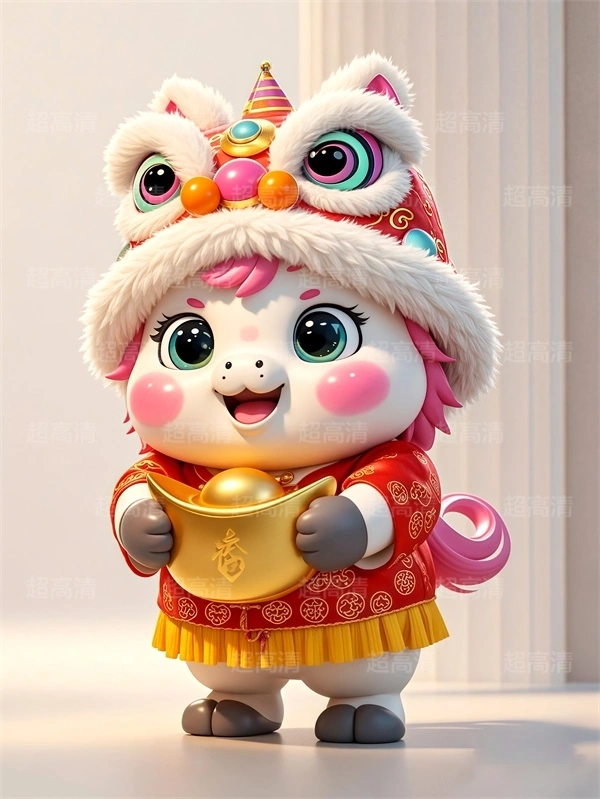 金元宝马年吉祥物3D