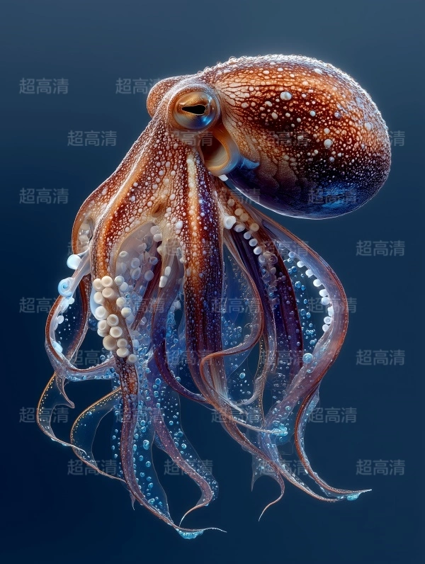章鱼11海洋生物，海鲜美食