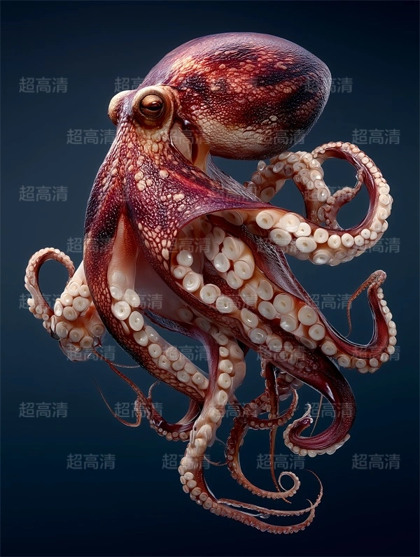 章鱼12海洋生物，海鲜美食