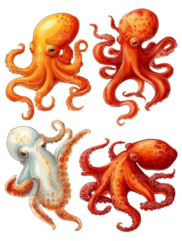 章鱼29海洋生物，海鲜美食