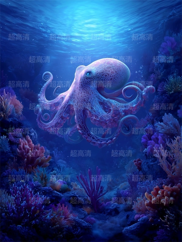 章鱼38海洋生物，海鲜美食