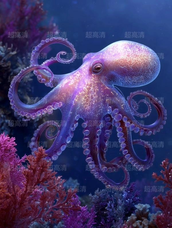 章鱼39海洋生物，海鲜美食