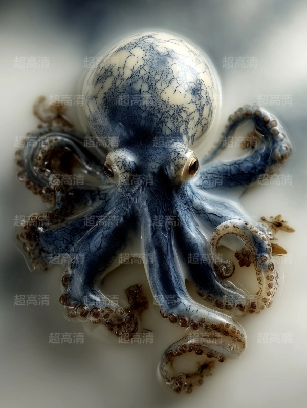 章鱼40海洋生物，海鲜美食